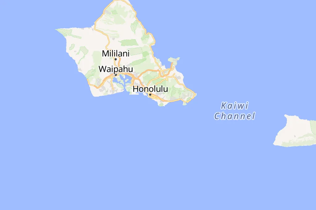 Kaimana Beach Area Map Kaimana Beach Area Map