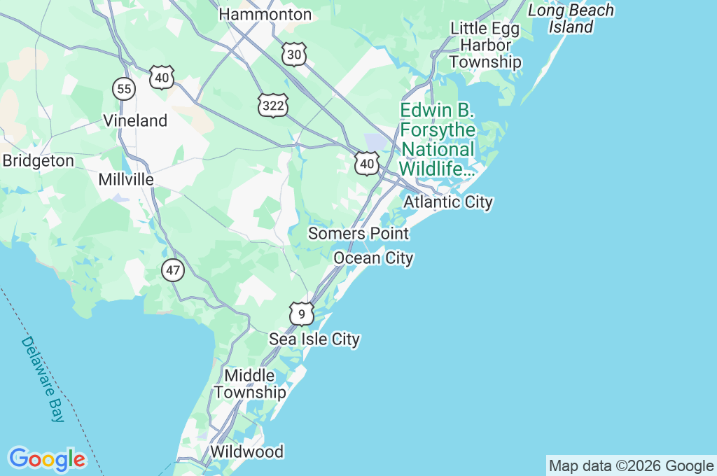 Somers Point Area Map