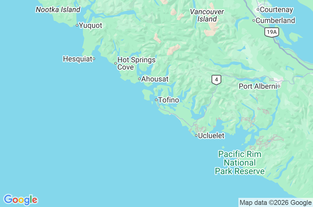 Ocean Village Resort Tofino Area Map Ocean Village Resort Tofino Area Map
