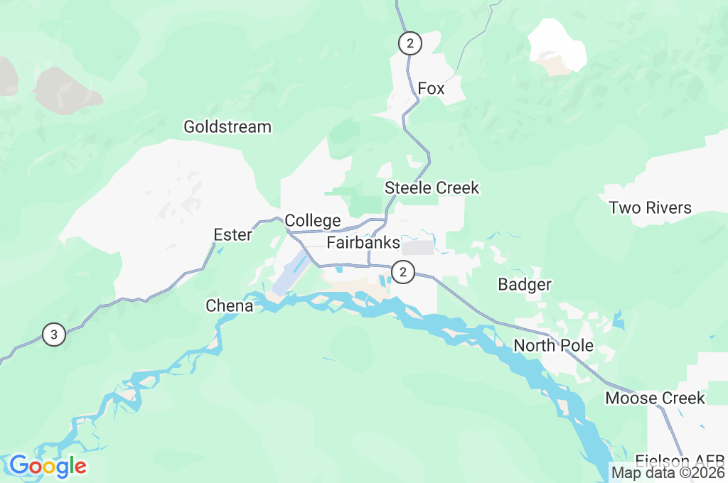 Fairbanks Area Map Fairbanks Area Map