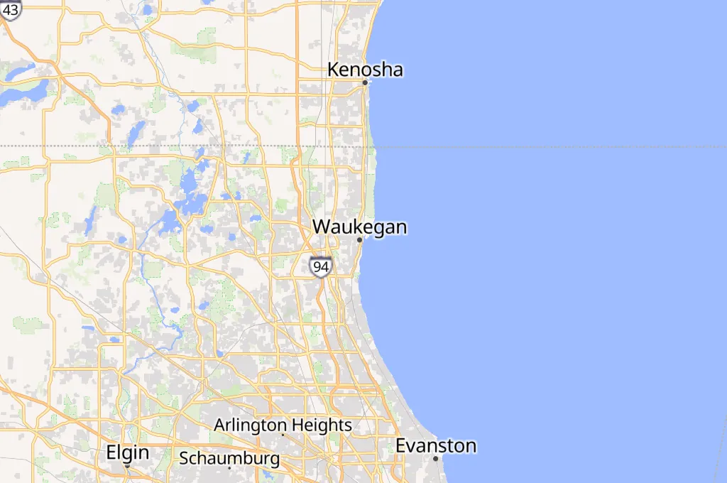 Waukegan Harbor Area Map