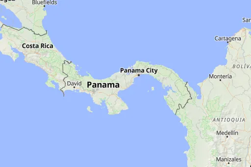 Map of Panama