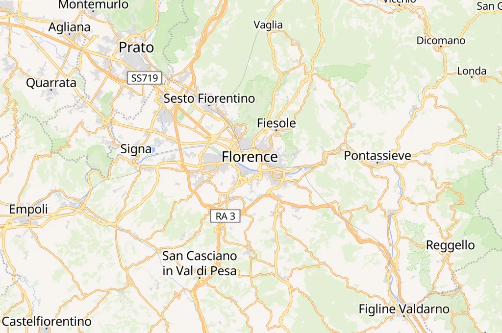 Florence Skyline Area Map