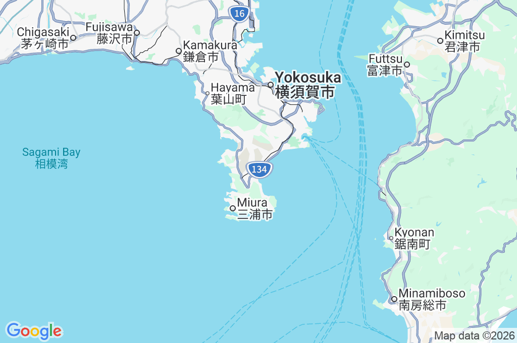 Miura Beach Area Map Miura Beach Area Map