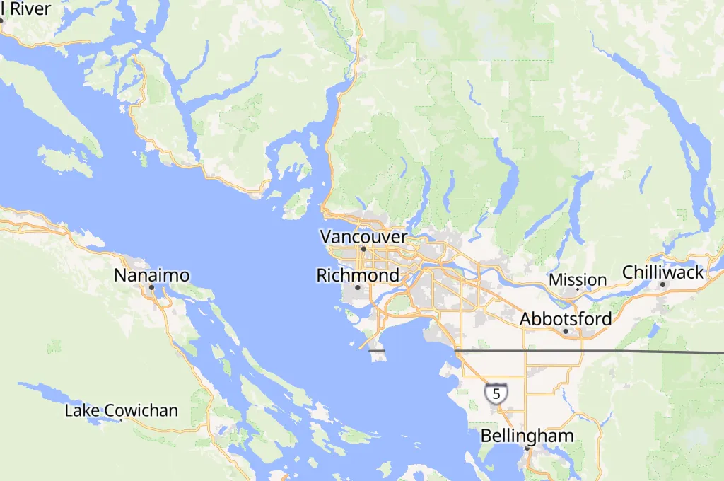 Vancouver Area Map