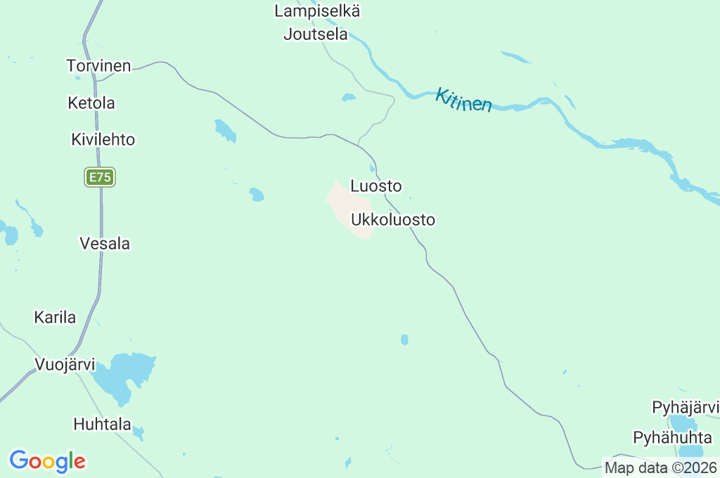 Luosto Area Map Luosto Area Map