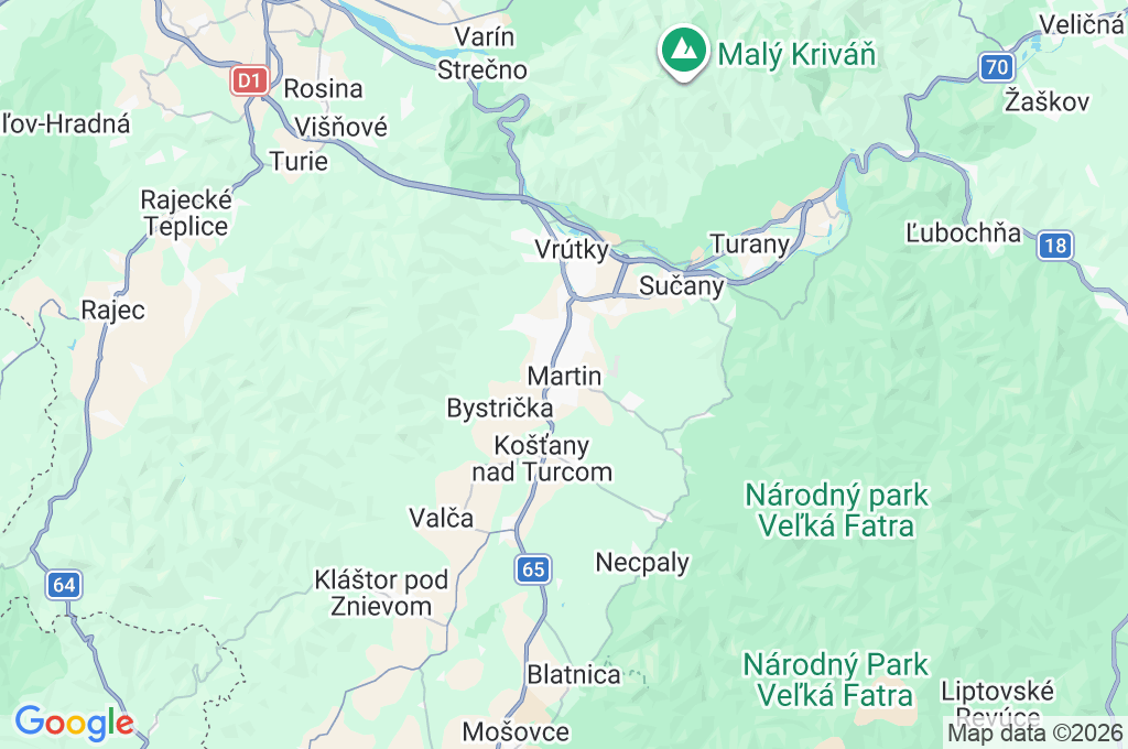 Martin Area Map
