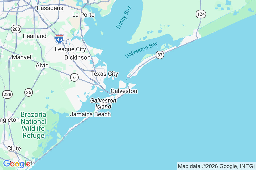 Galveston Ship Channel Area Map Galveston Ship Channel Area Map