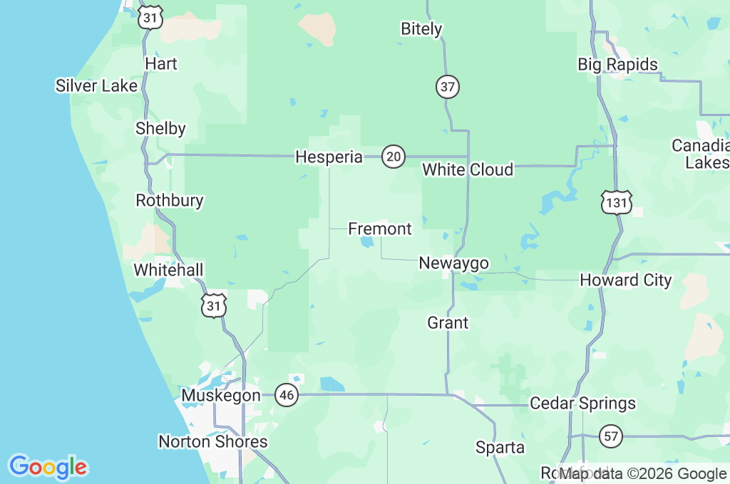 Fremont Lake Area Map