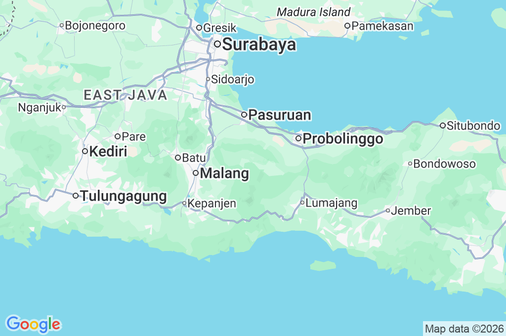 Mount Bromo Area Map