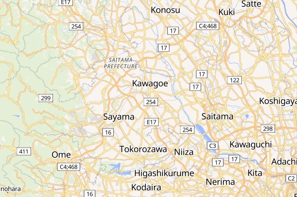 Kawagoe Station Area Map Kawagoe Station Area Map