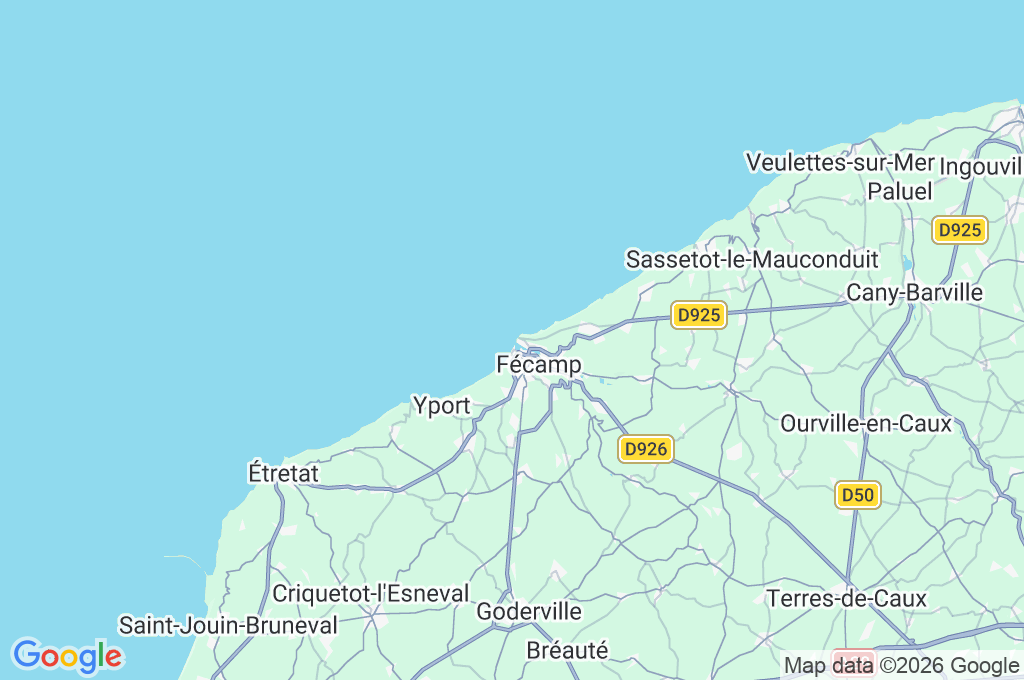 Fécamp Area Map