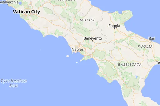 Map of Metropolitan City of Naples