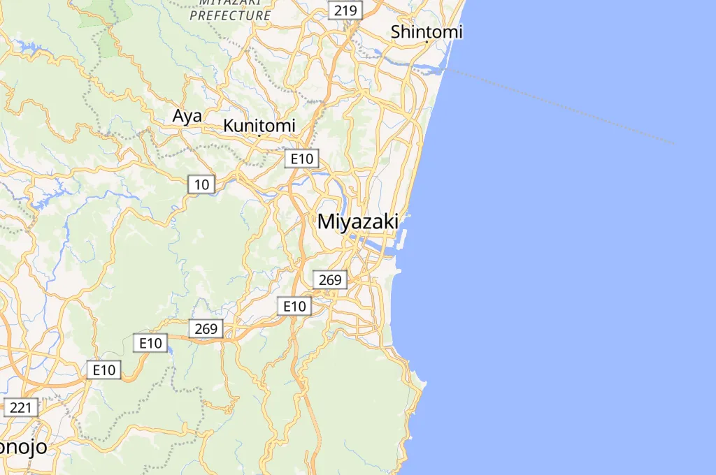 Oyodo River Area Map Oyodo River Area Map
