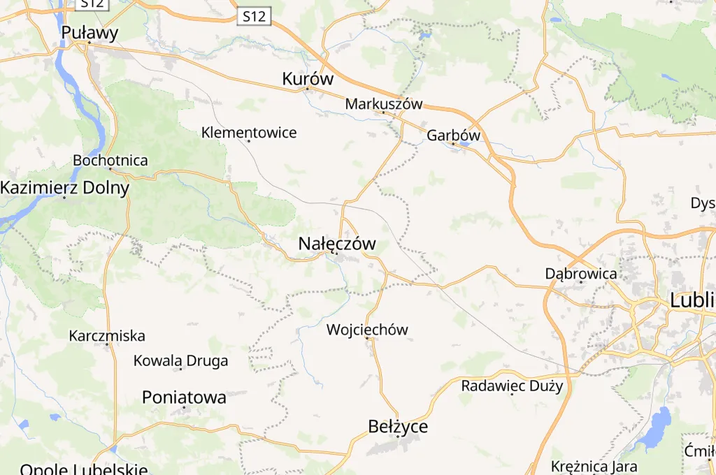 Strzelce Area Map Strzelce Area Map