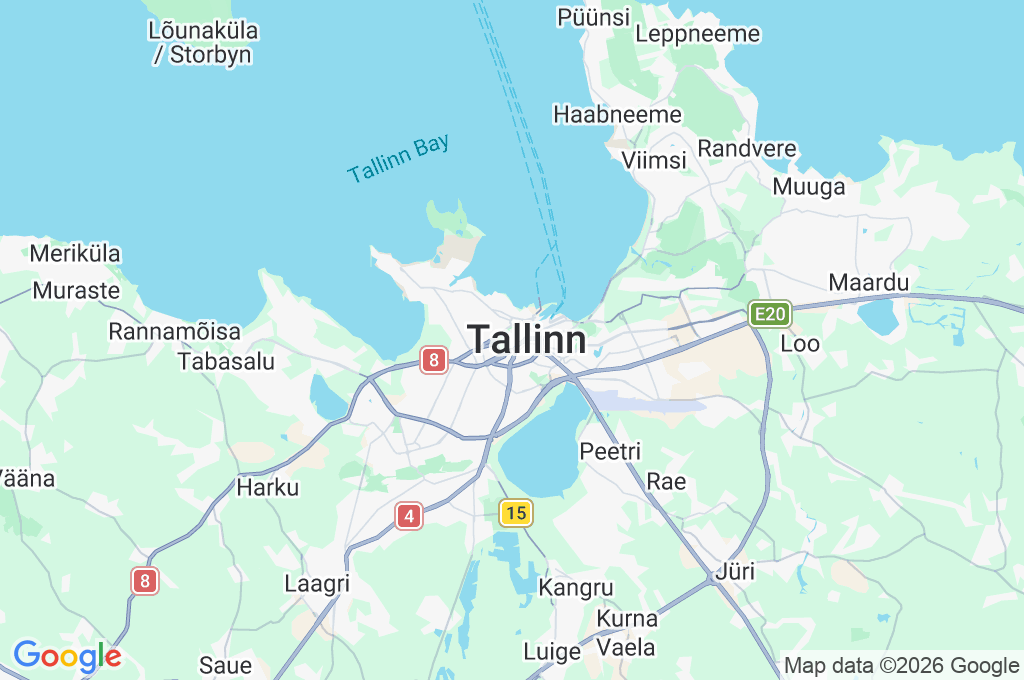 Vanalinn Area Map