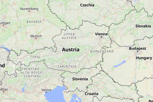 Map of Austria