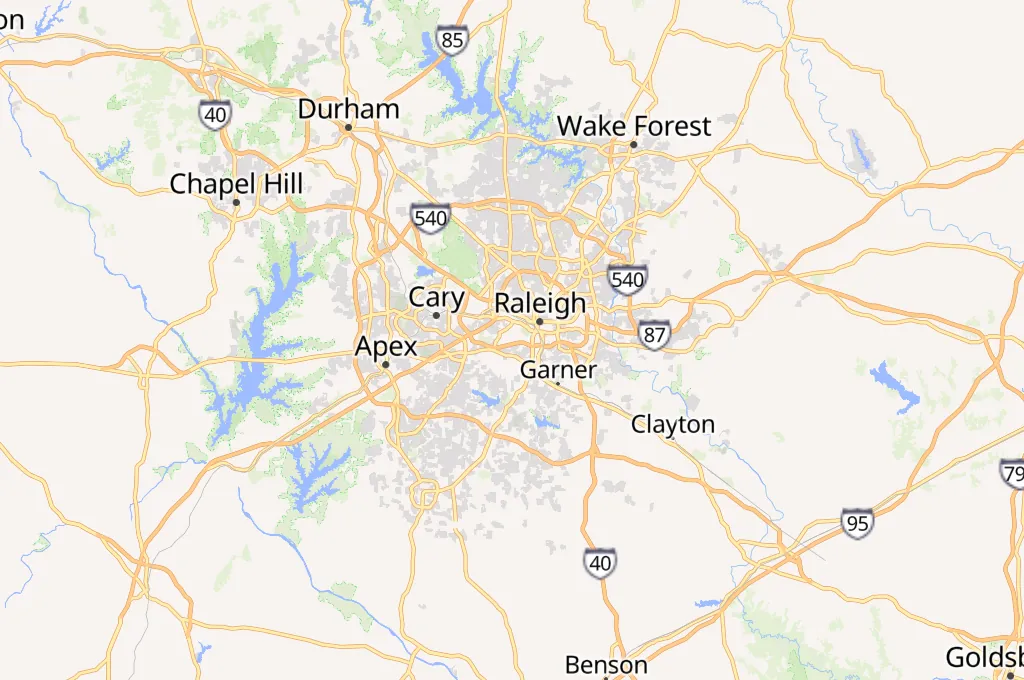 Lonnie Poole Golf Course Area Map Lonnie Poole Golf Course Area Map