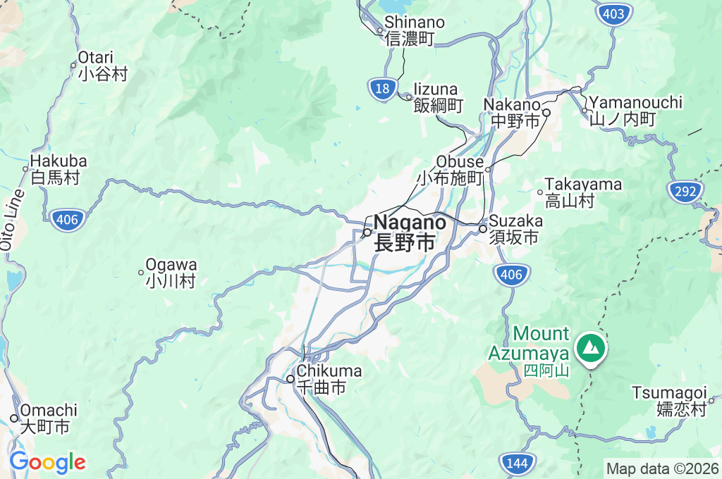 Nagano Station Area Map Nagano Station Area Map