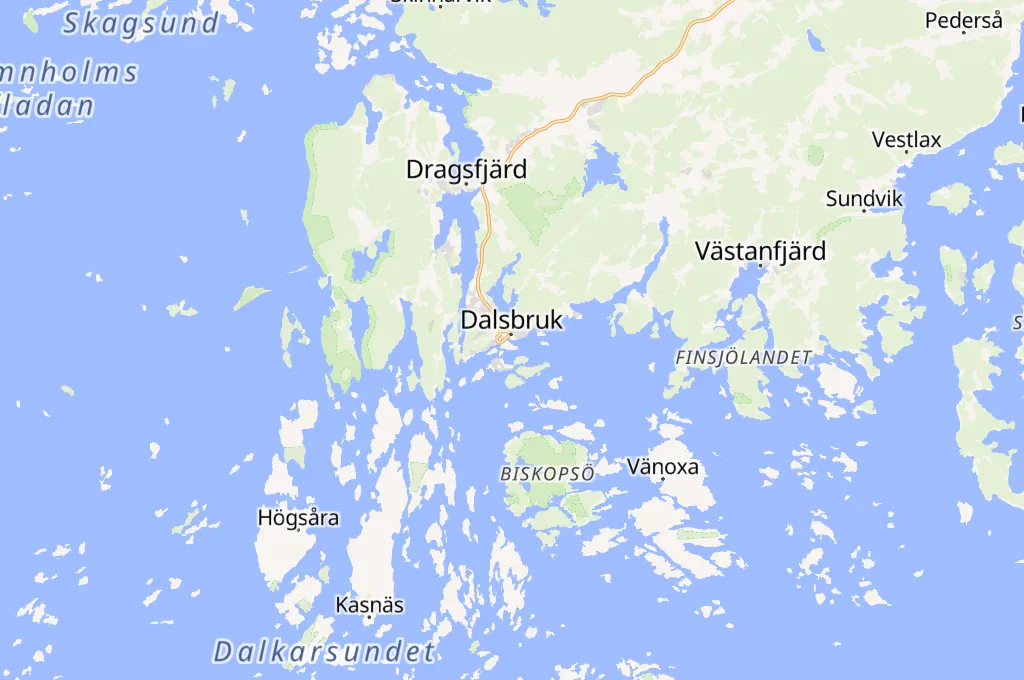 Dalsbruk Area Map Dalsbruk Area Map