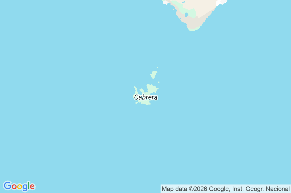 Cabrera Archipelago Maritime-Terrestrial National Park Area Map