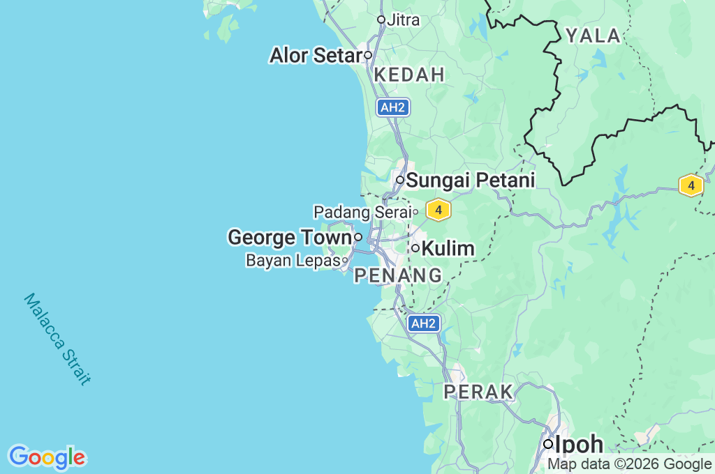 George Town Area Map George Town Area Map