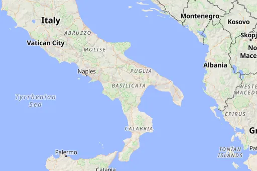 Map of Basilicata
