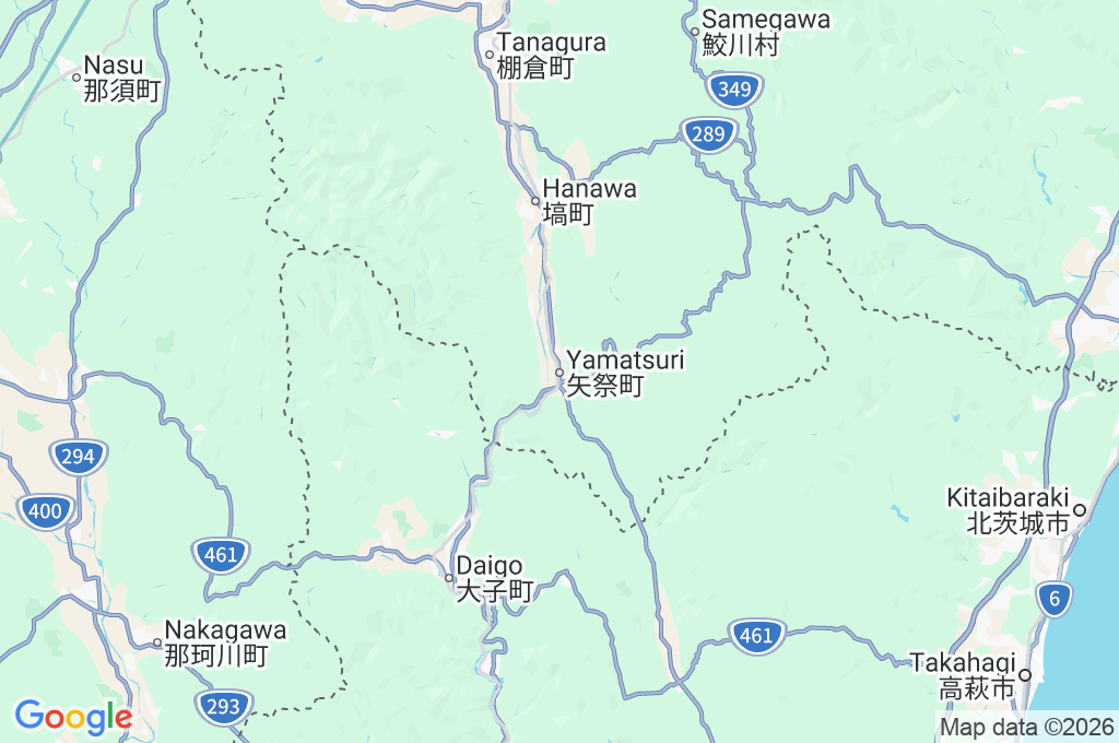 Yamatsuri Area Map
