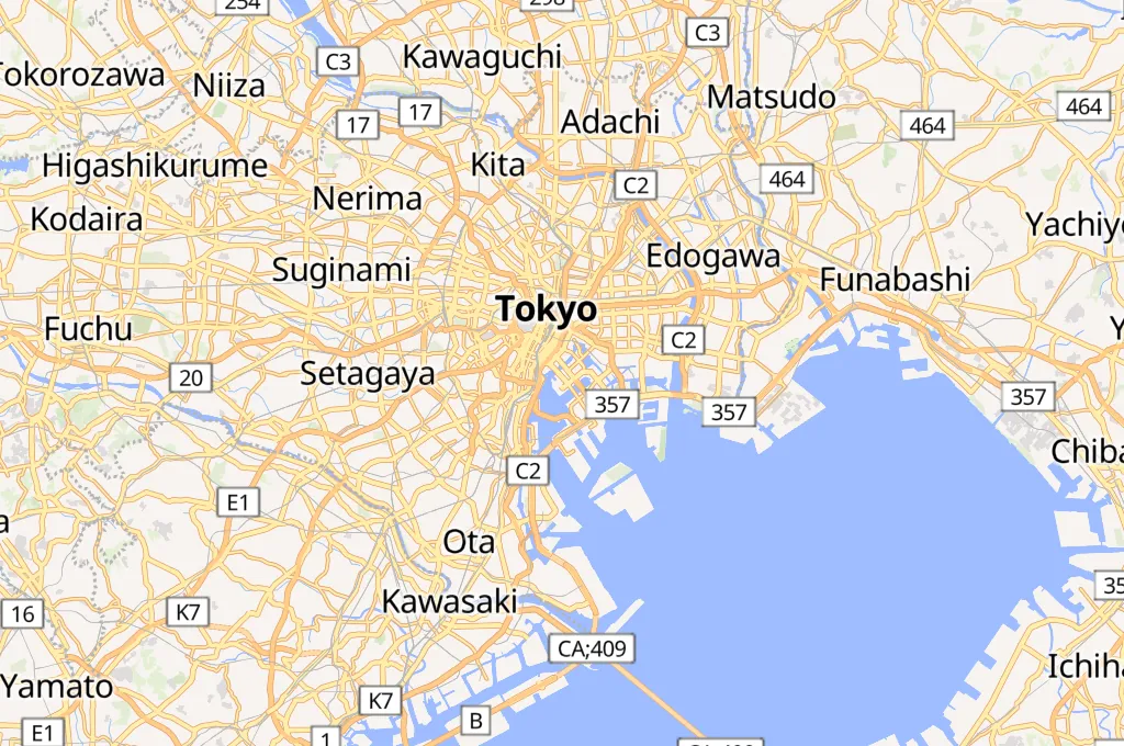 Kachidoki Area Map Kachidoki Area Map