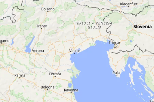 Map of Metropolitan City of Venice