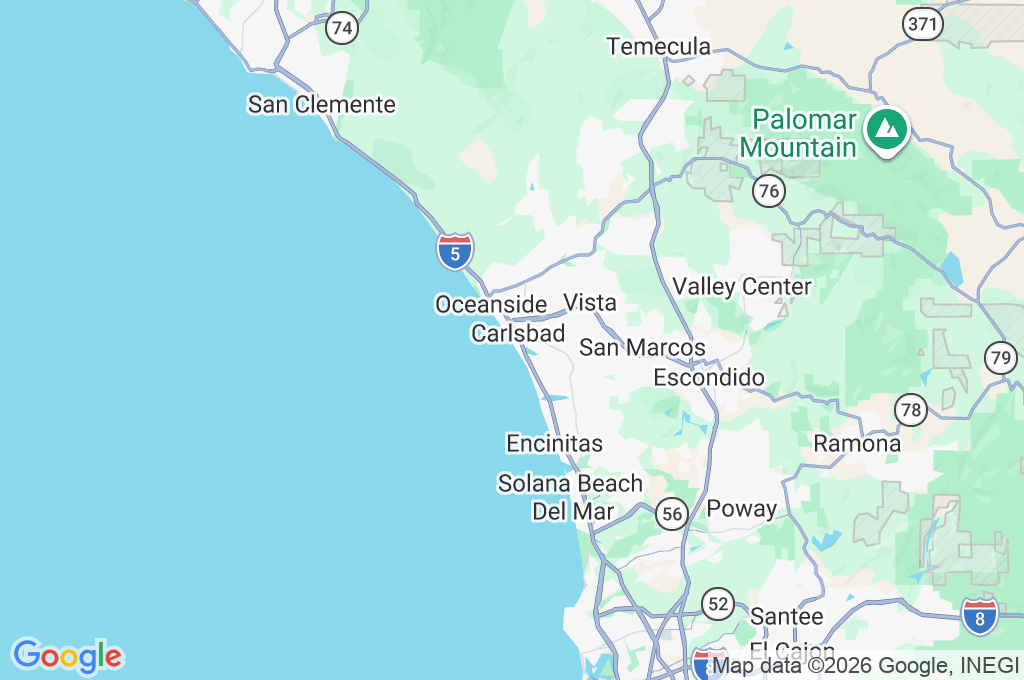 Carlsbad State Beach Area Map