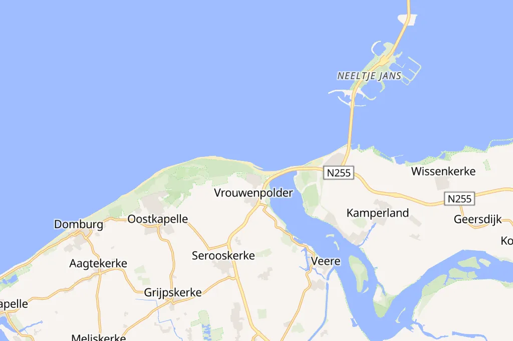 Vrouwenpolder Area Map