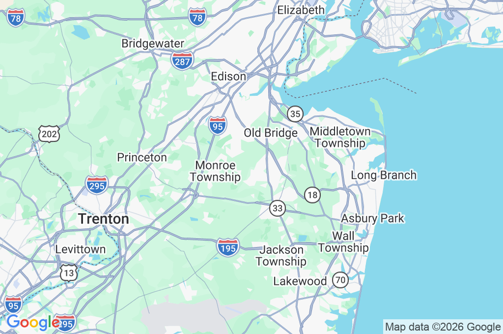 Old Bridge Airport Area Map