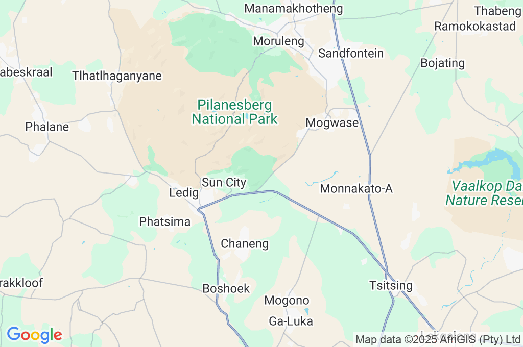 Kwa Maritane Bush Lodge Area Map