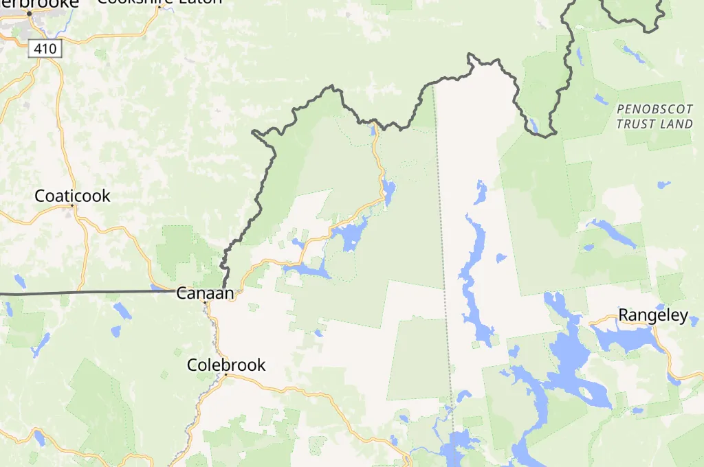 First Connecticut Lake Area Map