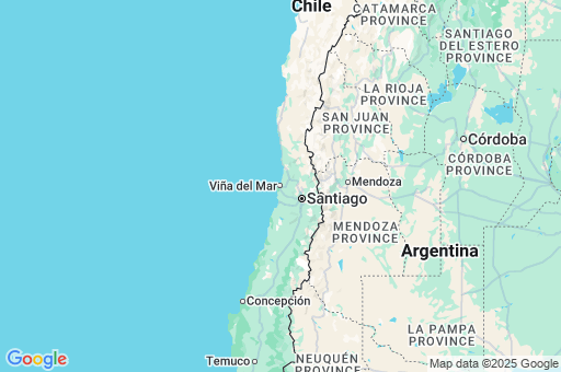 Map of Valparaíso Region