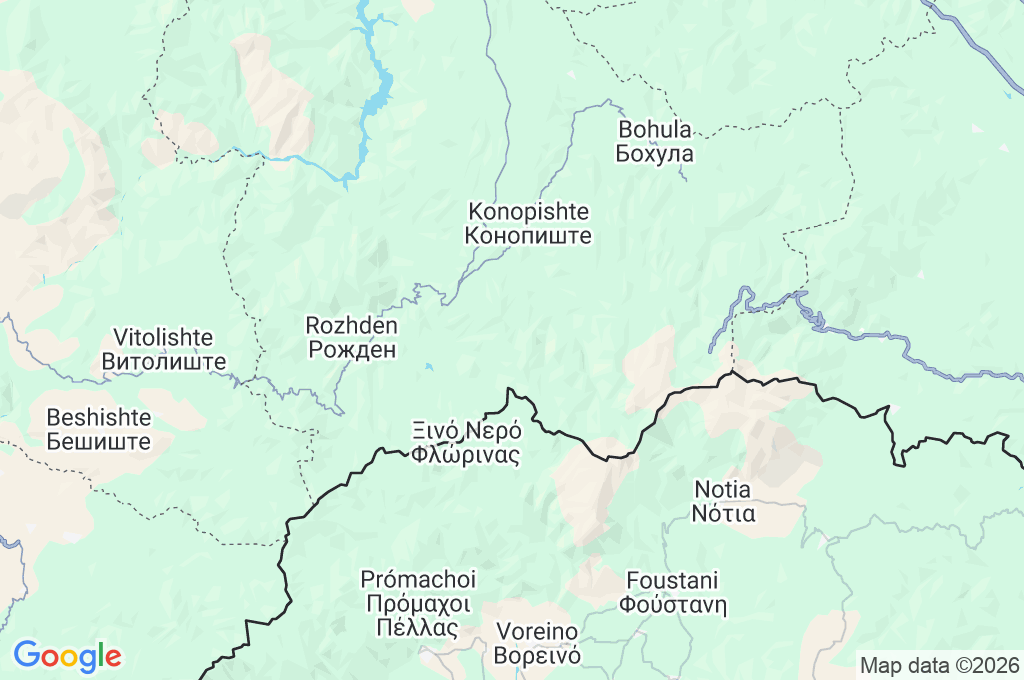 Mihajlovo Ski Center Area Map