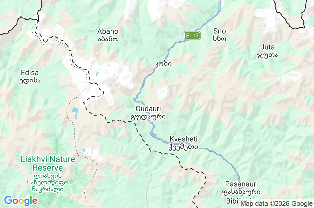 Gudauri Area Map