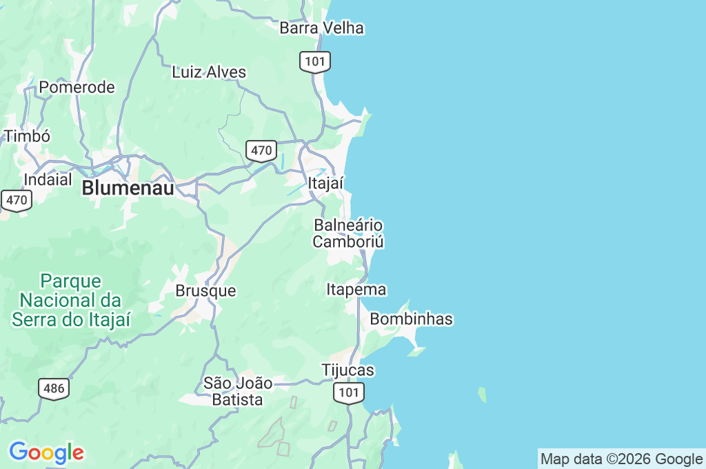 Avenida Atlântica Area Map