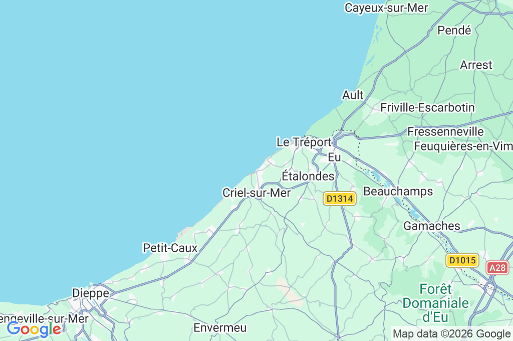 Criel-sur-Mer Area Map Criel-sur-Mer Area Map