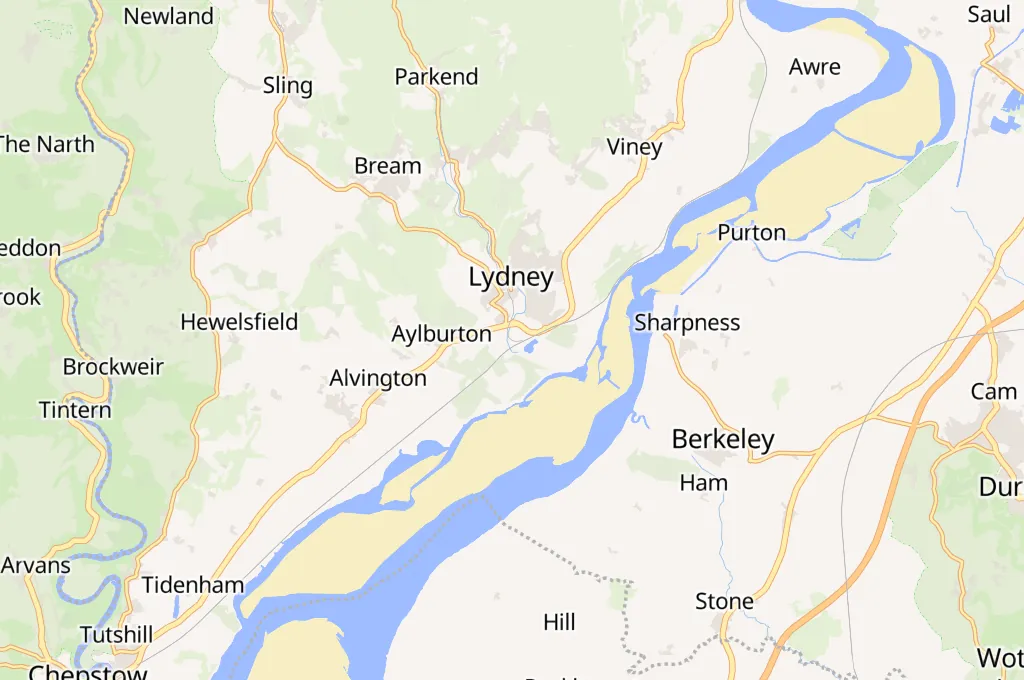 Lydney Junction Station Area Map Lydney Junction Station Area Map