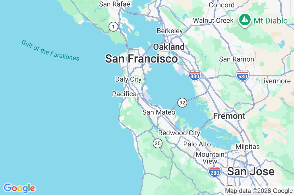 San Francisco International Airport Area Map San Francisco International Airport Area Map