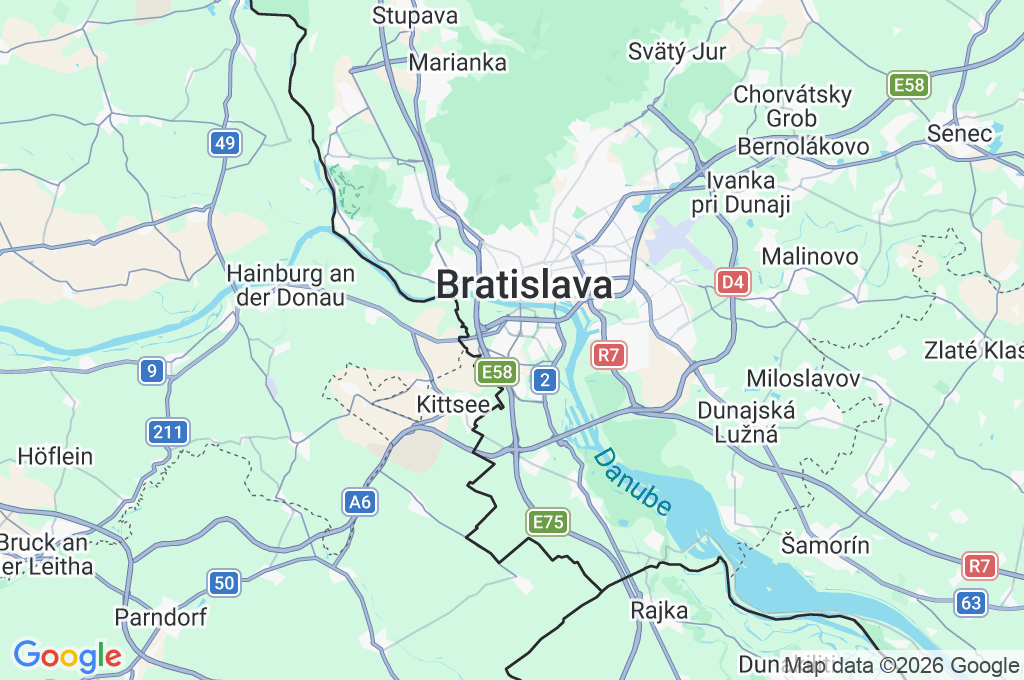 Petržalka Area Map