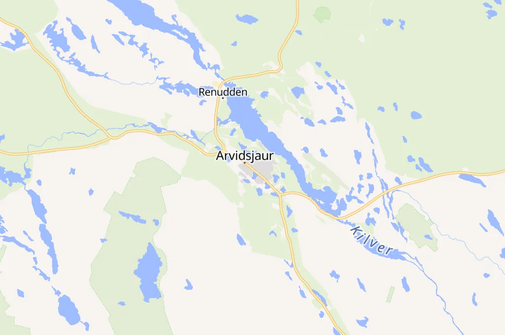 Arvidsjaur Area Map Arvidsjaur Area Map