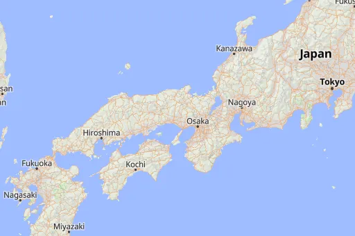 Map of Hyogo