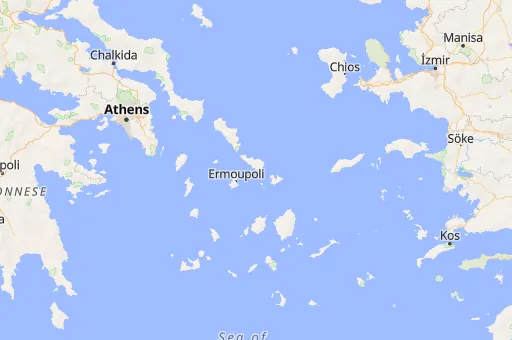 Map of Cyclades