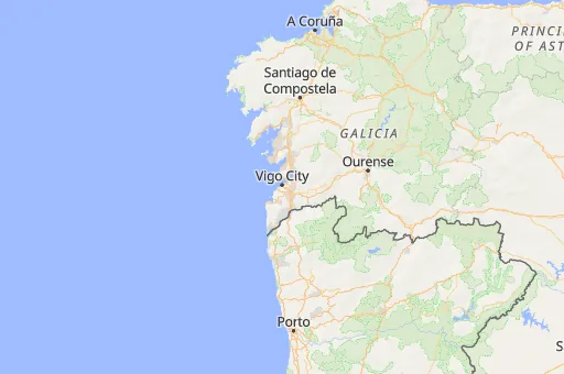Map of Pontevedra
