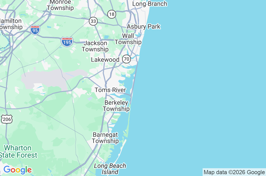 Lavallette Area Map