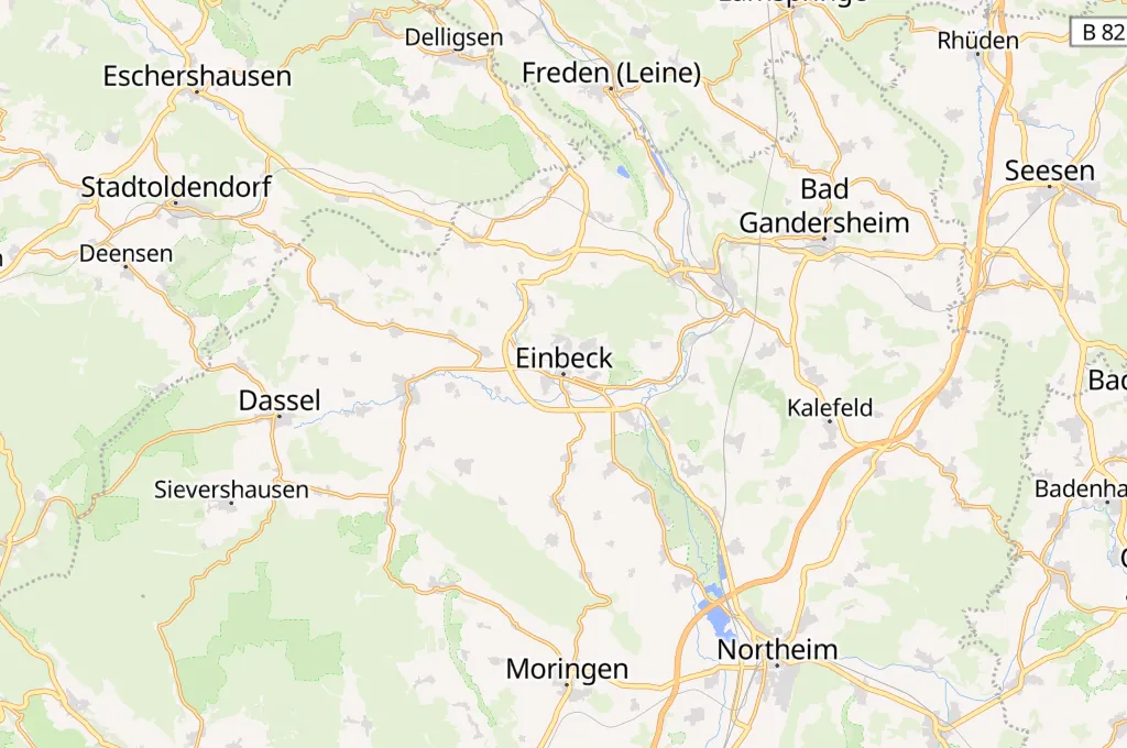 Einbeck Area Map Einbeck Area Map