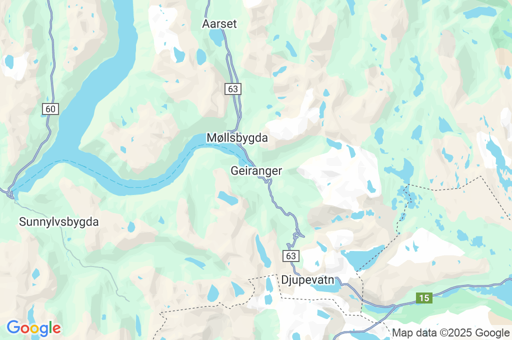 Geiranger Area Map